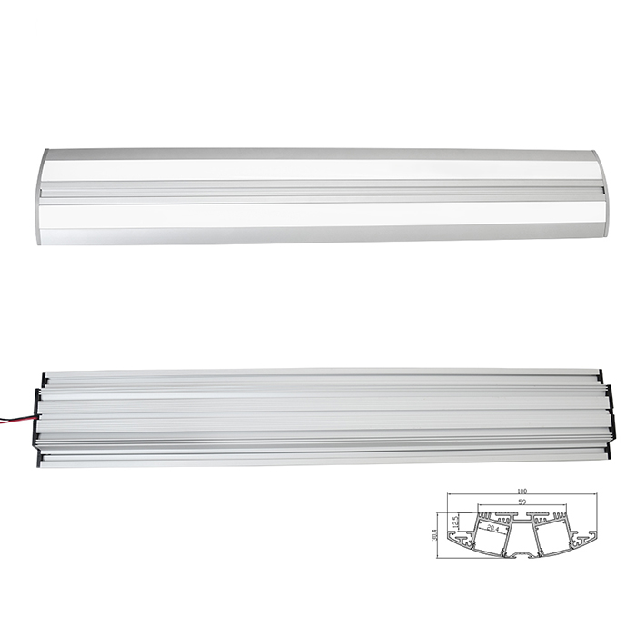 HL-A037B Aluminum Profile - Inner Width 20mm(0.78inch) - LED Strip Anodizing Extrusion Channel, For LED Strip Lights